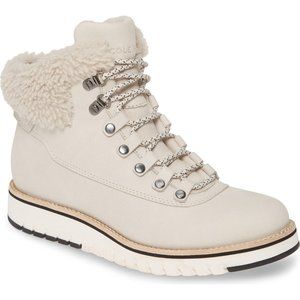 COLE HAAN ZEROGRAND EXPLORER Waterproof Shearling Trim Hiker Boot. SIZE 7